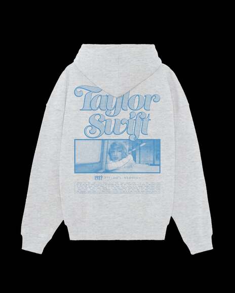 Taylor Swift 1989 Taylor's Version 'From the Vault Photo' Gray Hoodie - Picture 1 of 3